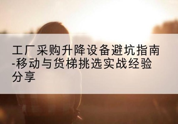 溆浦移动式升降机怎么选-工厂采购升降设备避坑指南-移动与货梯挑选实战经验分享